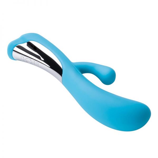 Vibrador Conejito Iora con Doble Acción Color Turquesa de calidad