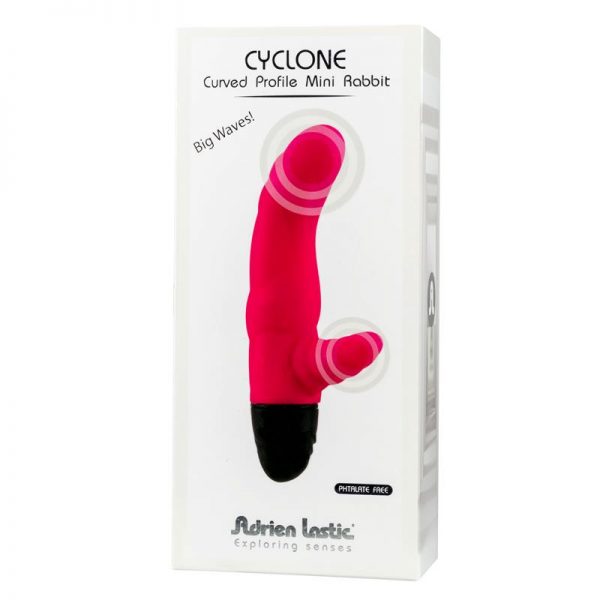 Vibrador Cyclone Silicona 16 x 7.2 cm Rosa marca ADRIEN LASTIC