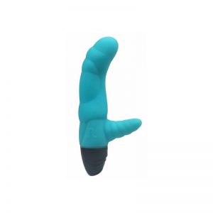 Vibrador Cyclone Silicona 16 x 7.2 cm Azul diseñado por la marca ADRIEN LASTIC