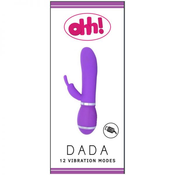 comprar Vibrador Dada Purpura Silicona 17.5 x 3.3 cm barato y de calidad
