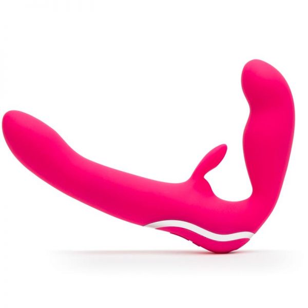 Vibrador Doble sin Arnés On Rabbit USB Rosa de precio barato