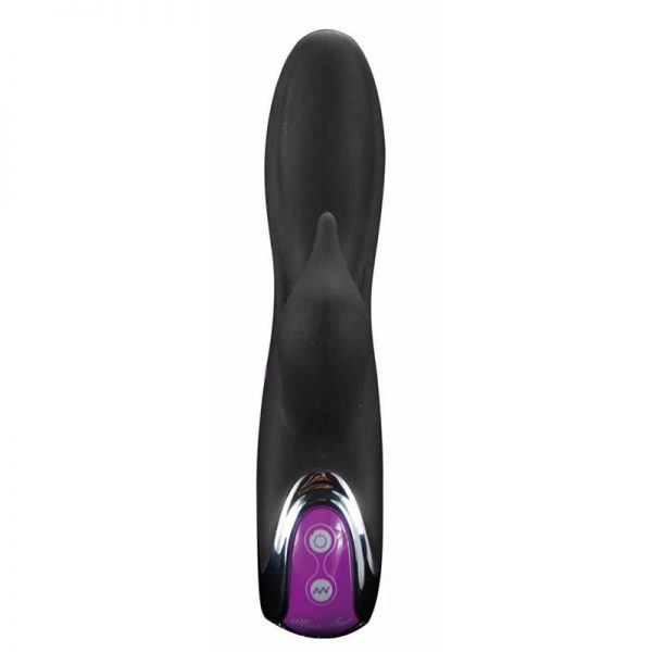 Vibrador Eve Silicona Negro 18 x 3.2 cm fabricado por OHH TOYS
