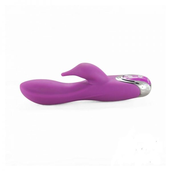 Vibrador Eve Silicona Púrpura 18 x 3.2 cm diseñado por la marca OHH TOYS