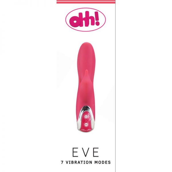 Vibrador Eve Silicona Rojo 18 x 3.2 cm de la tienda erótica web www.tiendaeroticaweb.es