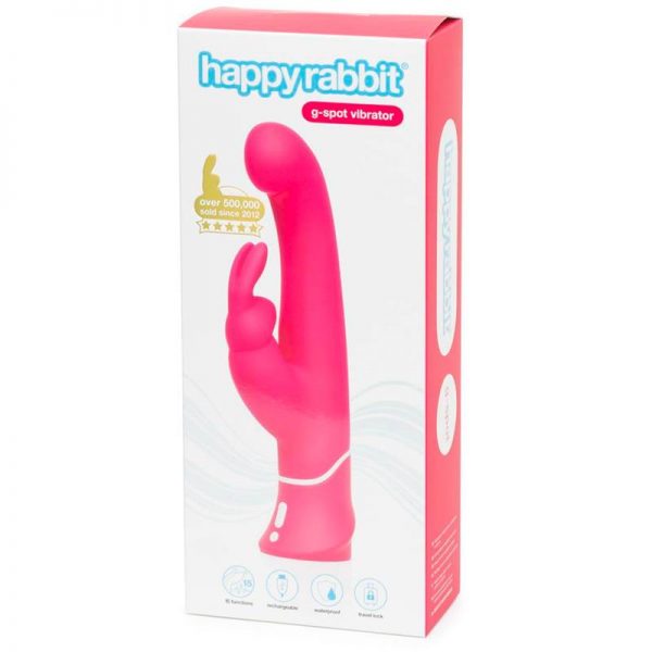 Vibrador G-Spot USB Rosa marca HAPPY RABBIT