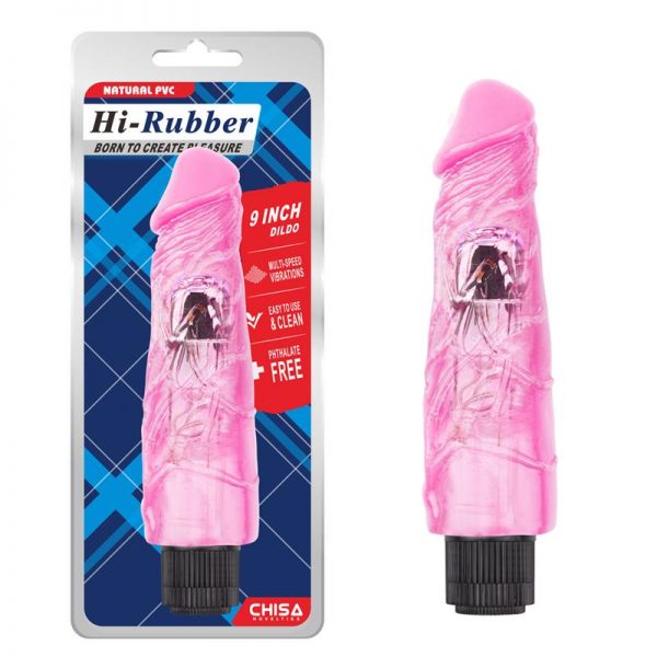 Vibrador Hi-Rubber 9 Rosa diseñado por la marca CHISA