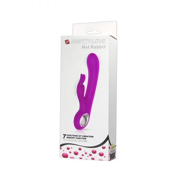 Vibrador Hot Rabbit Púrpura de la marca PRETTYLOVE