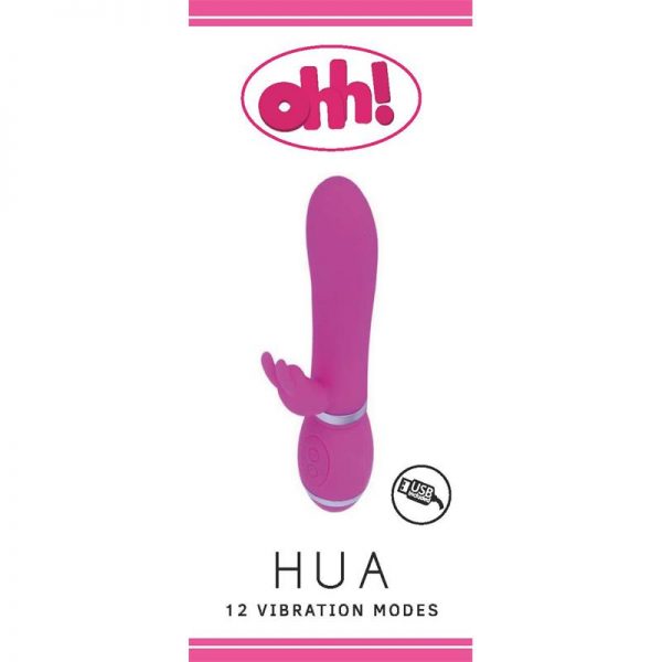 comprar Vibrador Hua Silicona Rosa 17.5 x 3.3 cm barato y de calidad