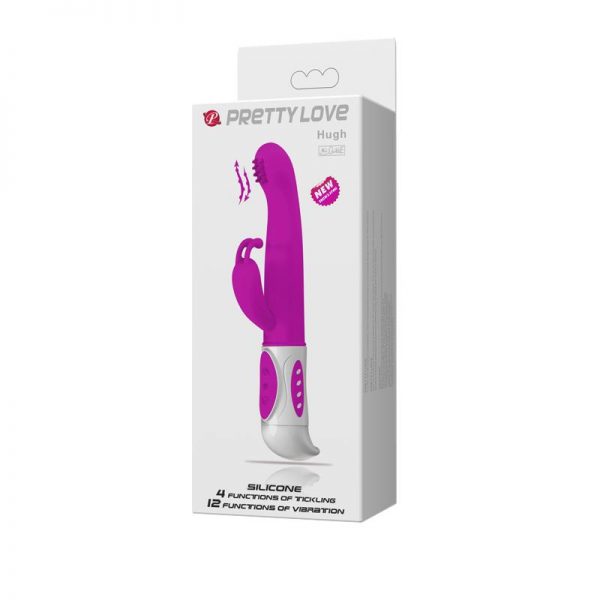 Vibrador Hugh Color Rosa de la marca PRETTYLOVE