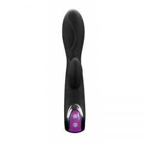 Vibrador Irene Silicona Negro 18 x 3.2 cm diseñado por la marca OHH TOYS
