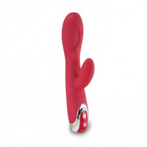 Vibrador Irene Silicona Rojo 18 x 3.2 cm diseñado por la marca OHH TOYS