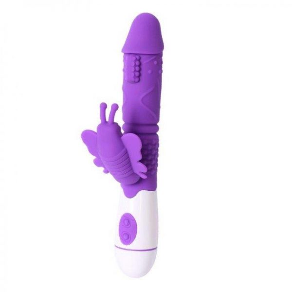 Vibrador Jia Purpura Silicona 20.2 x 3.6 cm de la tienda erótica web www.tiendaeroticaweb.es