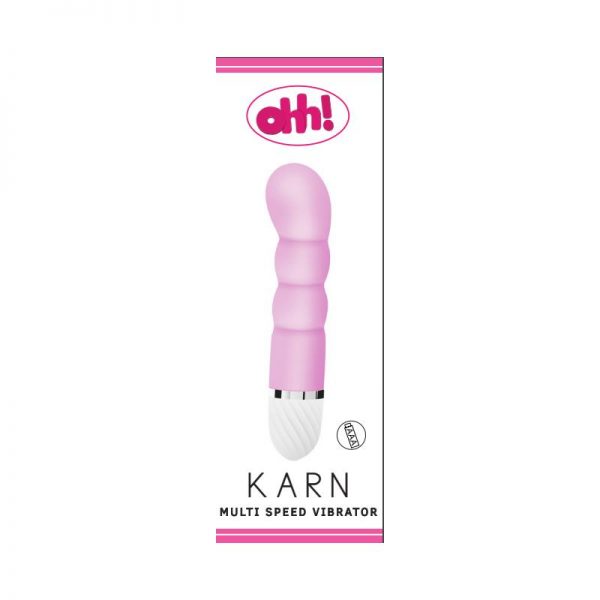 Vibrador Karn Rosa Silicona 17 x 3.5 cm diseñado por la marca OHH TOYS
