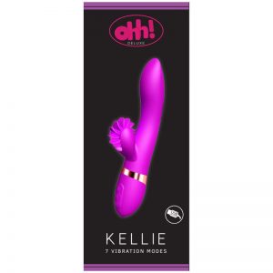 Vibrador Kelly Silicona Medica USB Purpura diseñado por la marca OHH TOYS DELUXE
