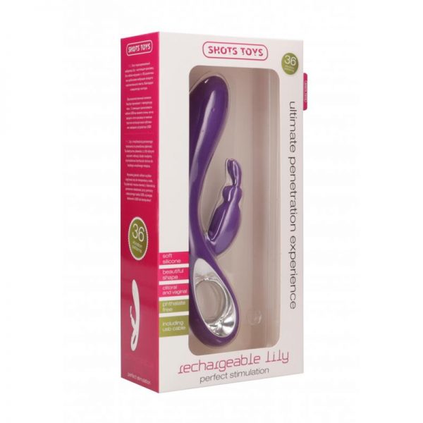 Vibrador Lily 19 cm Purpura de la tienda erótica web www.tiendaeroticaweb.es