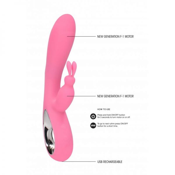 Vibrador Lily 19 cm Rosa de calidad y barato