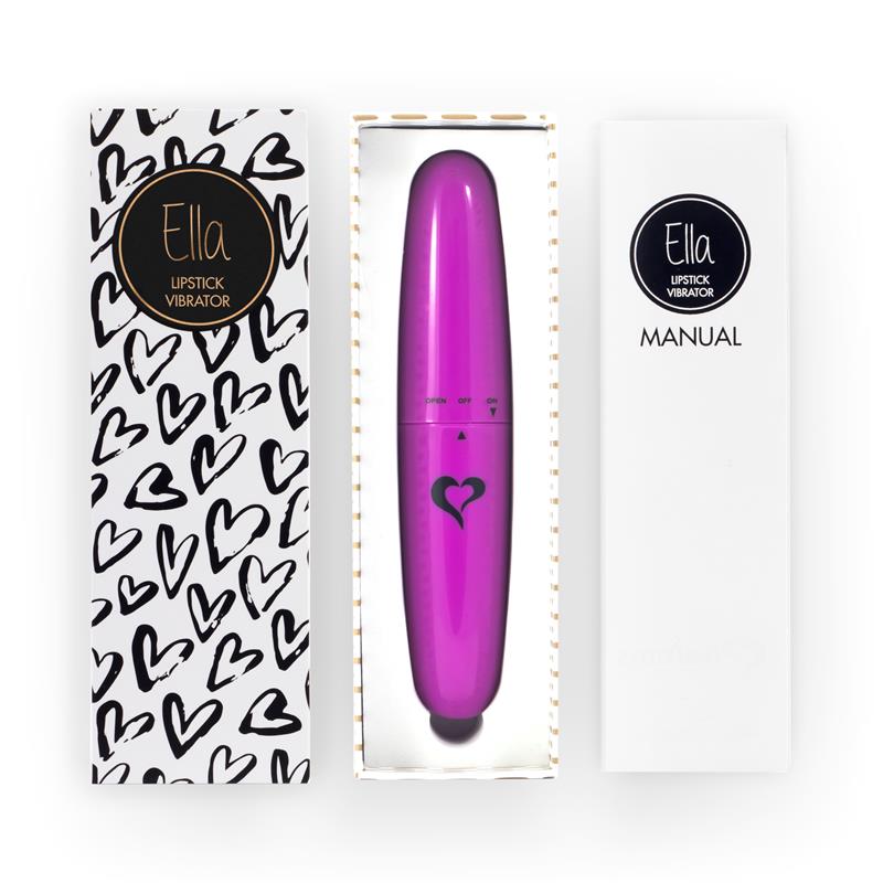 Vibrador Lipstick Ella 12.5 x 2.8 cm marca FEELZTOYS