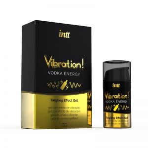 Vibrador Liquido Efecto Calor Aroma Vodka 15 ml diseñado por la marca INTT