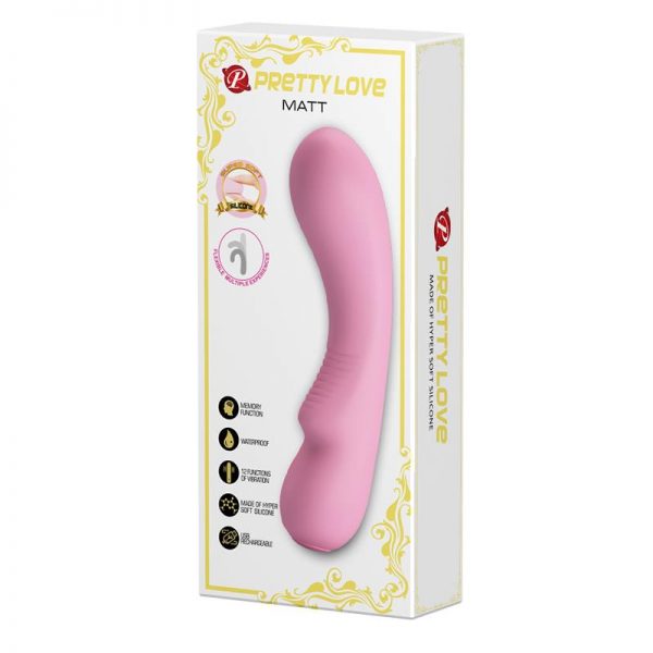 Vibrador Matt Smart Memory Function Rosa de la marca PRETTYLOVE