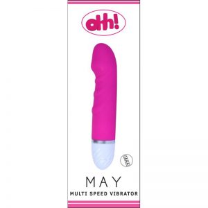 Vibrador May Rosa Silicona 17 x 3.5 cm diseñado por la marca OHH TOYS