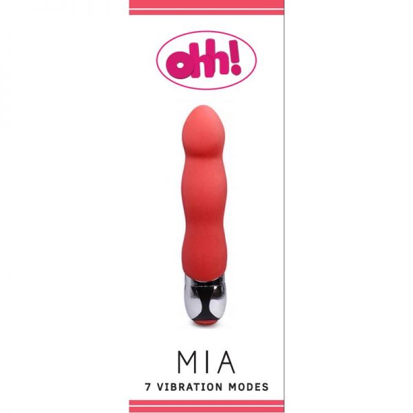 comprar Vibrador Mia Rojo Silicona 17.5 x 3.2 cm barato y de calidad