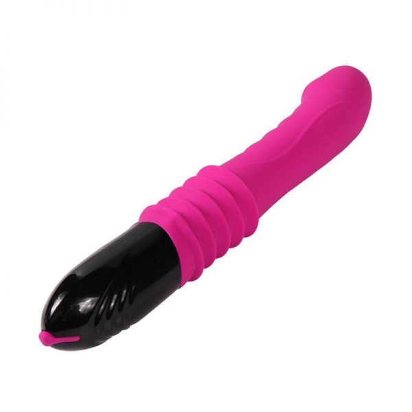 comprar Vibrador Movimiento Telescópico Silicona USB Nelson 26 cm barato y de calidad