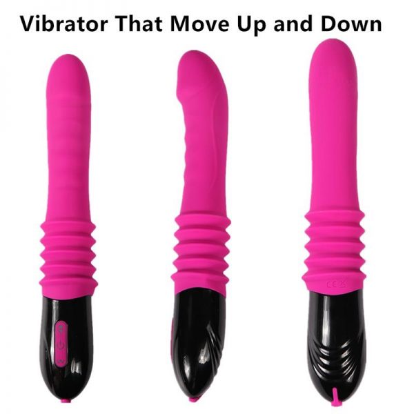 Vibrador Movimiento Telescópico Silicona USB Nelson 26 cm fabricado por SHEQU