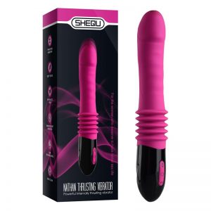Vibrador Movimiento Telescópico Silicona USB Nelson 26 cm diseñado por la marca SHEQU
