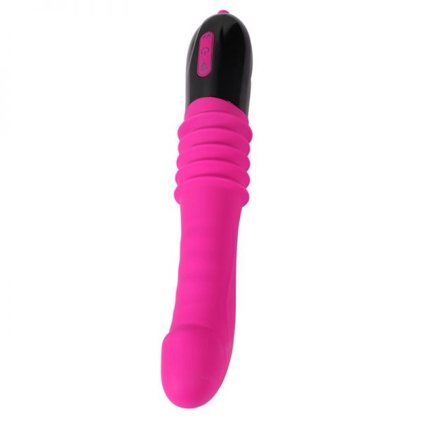 Vibrador Movimiento Telescópico Silicona USB Nelson 26 cm marca SHEQU