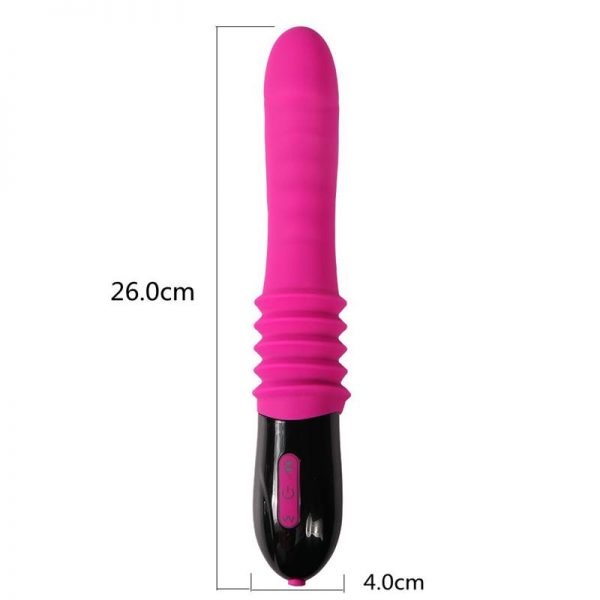 Vibrador Movimiento Telescópico Silicona USB Nelson 26 cm barato