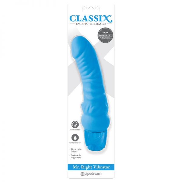 comprar Vibrador Mr. Right Azul barato y de calidad