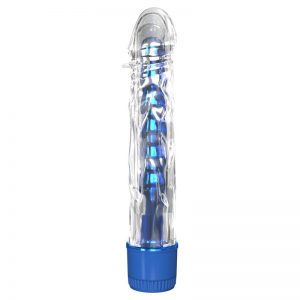 Vibrador Mr. Twister Azul Metálico 17 cm diseñado por la marca CLASSIX