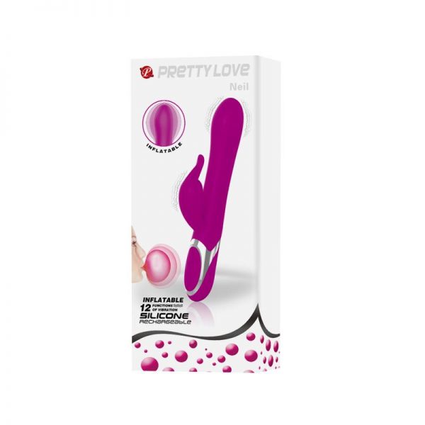 Vibrador Neil Funcion Inflable 23.7 cm en www.tiendaeroticaweb.es
