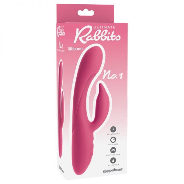 Vibrador No.1 Coral marca ULTIMATE RABBITS