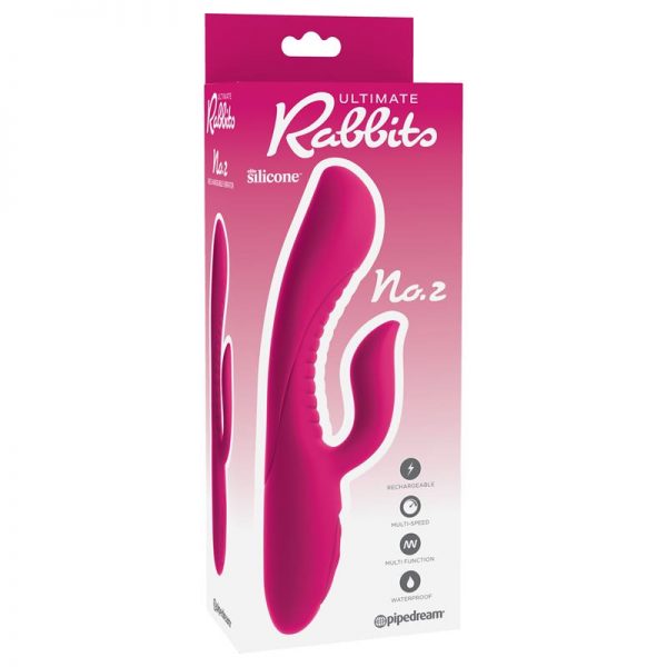 Vibrador No.2 Fuschia marca ULTIMATE RABBITS