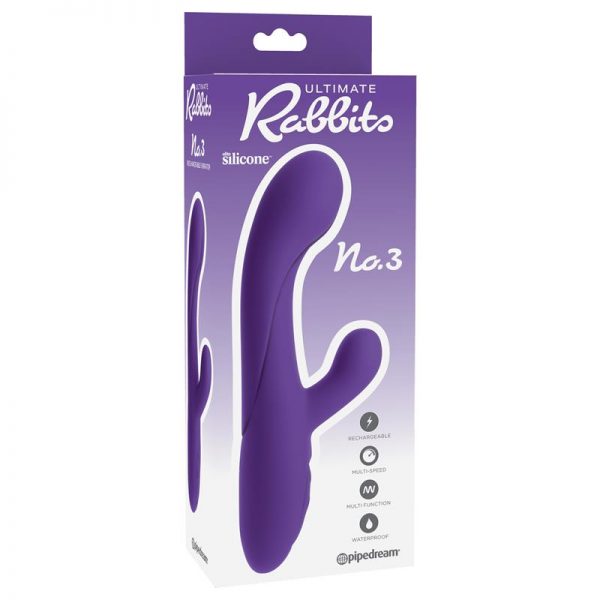 Vibrador No.3 Plum marca ULTIMATE RABBITS