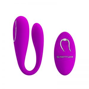 Vibrador para Parejas Algernon Control Remoto USB de la marca PRETTYLOVE