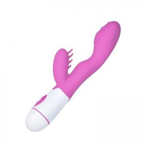 Vibrador Pia Silicona Rosa 20.2 x 3.6 cm diseñado por la marca OHH TOYS DELUXE