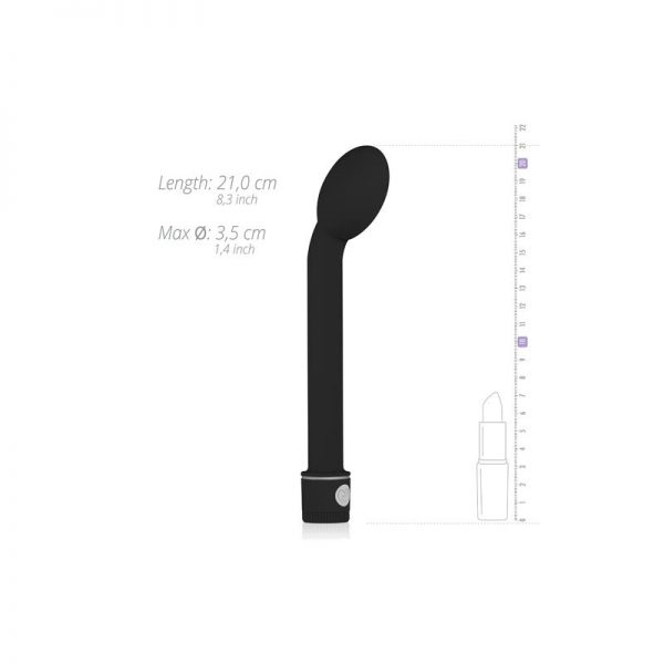 Vibrador Punto-G Negro diseñado por la marca EASYTOYS