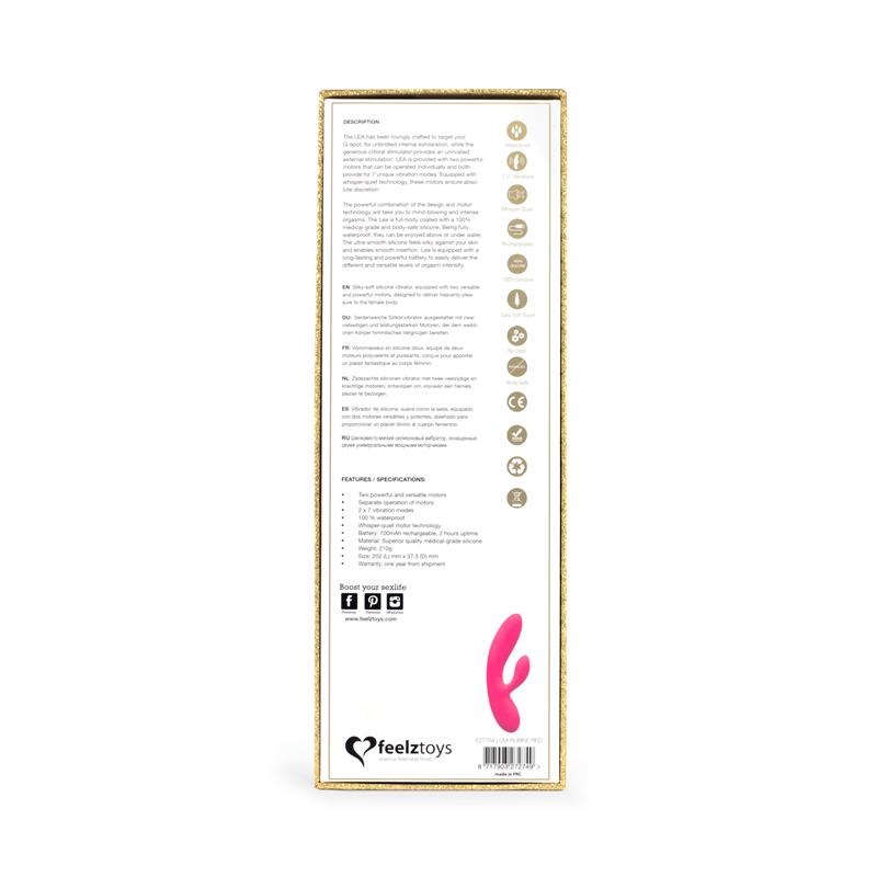 Vibrador Rabbit Lea 20 x 3.7 cm fabricante FEELZTOYS