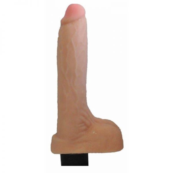 Vibrador Real Skin con Testiculos Natural 21.5 x 2.8 cm diseñado por la marca OHH TOYS