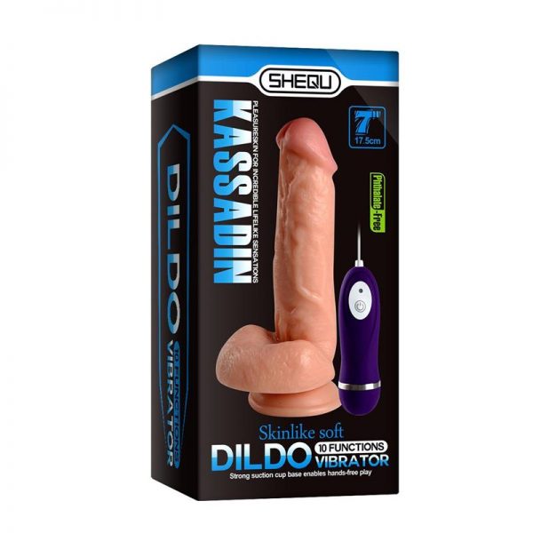 Vibrador Realista Control Remoto Kassadin 17.5 cm diseñado por la marca SHEQU