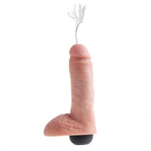 Pene Realista Eyaculador 8 Natural marca KING COCK