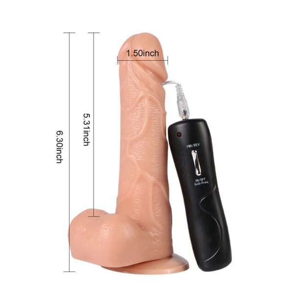 Vibrador Realista Super Man Mediano 13.5 cm fabricado por SHEQU