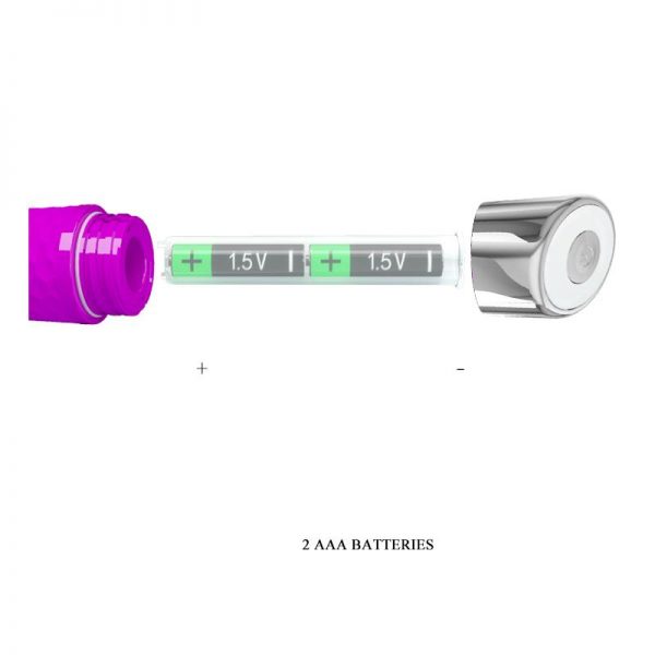 Vibrador Reginald Silicona Purpura diseñado por la marca PRETTYLOVE