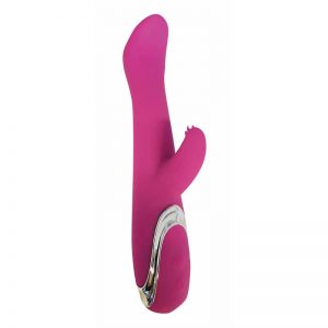 Vibrador Reza Purpura Silicona 20 x 3 cm diseñado por la marca OHH TOYS
