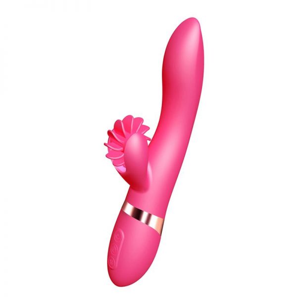 comprar Vibrador Rotador Kelly Silicona Médica 24.4 x 4.4 cm Rosa barato y de calidad