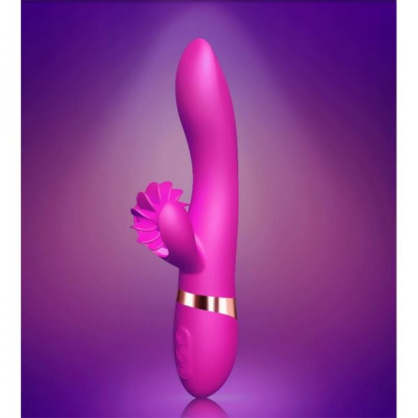 Vibrador Rotador Kelly Silicona Médica 24.4 x 4.4 cm Rosa fabricado por OHH TOYS DELUXE