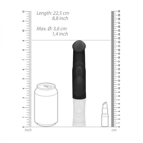 Vibrador Rotating Bunny Negro de calidad
