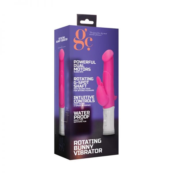Vibrador Rotating Bunny Rosa en www.tiendaeroticaweb.es